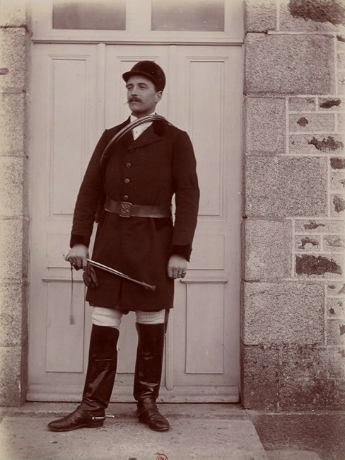 Le baron Dillon Corneck - Tiré de l'ouvrage L'Equipage du marquis de Chambray - Photos de Maurice de Gasté (1894) - Bnf (Gallica)